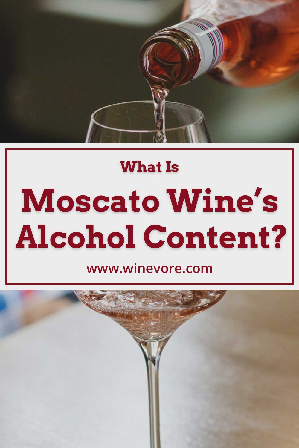 Pouring moscato from a bottle into a glass - what is its alcohol content?