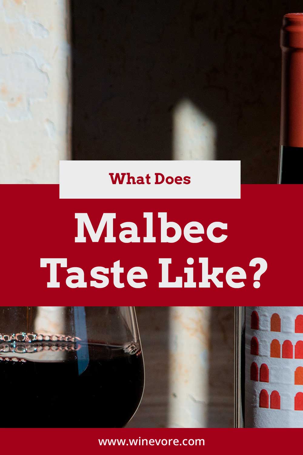 A glass of wine with a bottle of wine - What Does Malbec Taste Like?