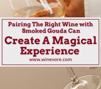 A wine glass held by a woman's hand - Pairing The Right Wine with Smoked Gouda.