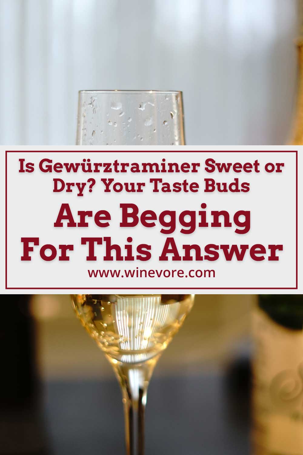 A close up image of a wine glass - Is Gewürztraminer Sweet or Dry?