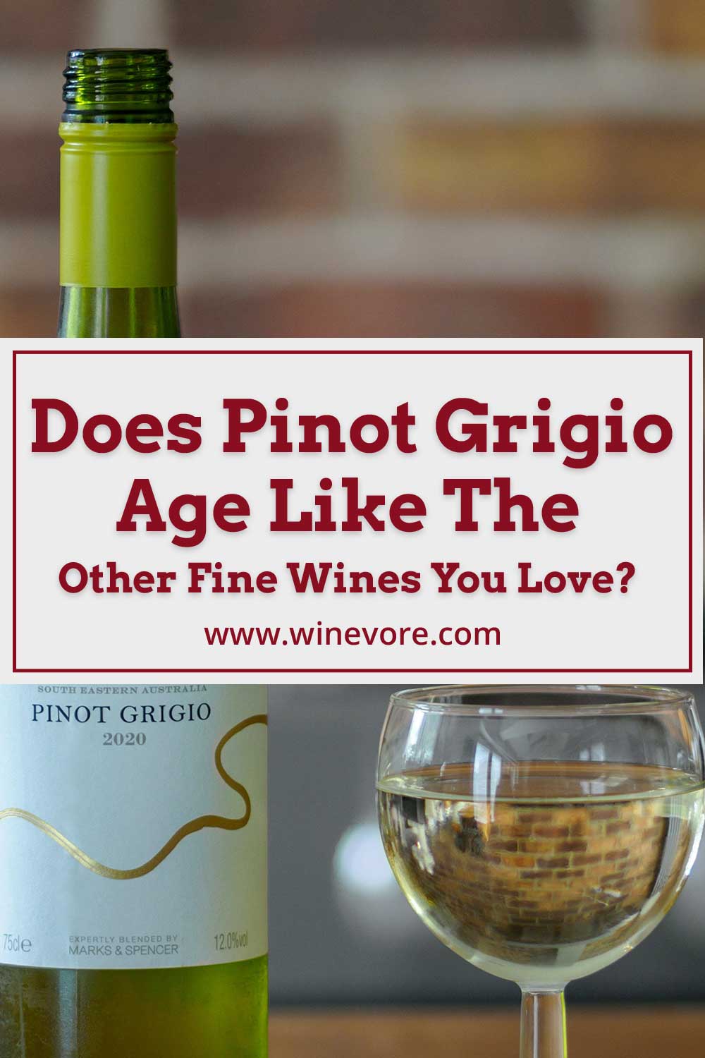 A glass full of wine beside a green bottle - Does Pinot Grigio Age Like The Other Fine Wines You Love?