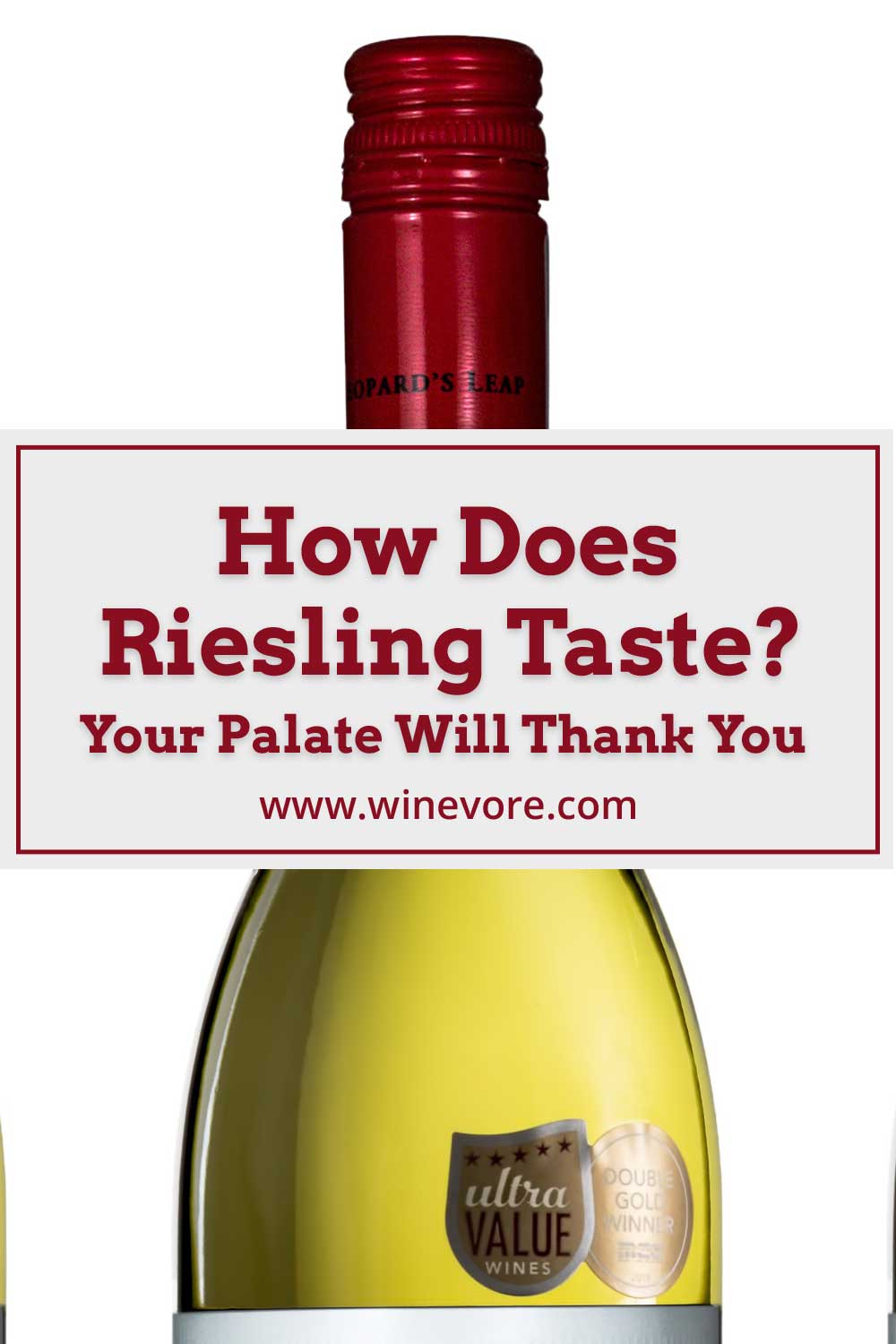 A sealed white wine bottle in front of white surface - How Does Riesling Taste? Your Palate Will Thank You.