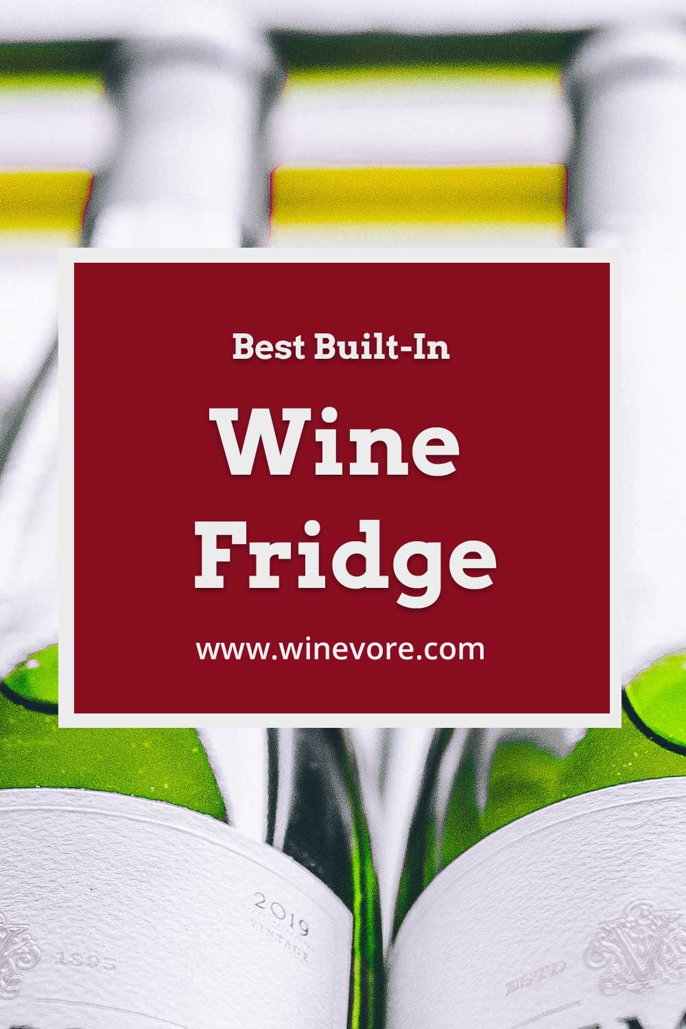 Two wine bottles side-by-side - Best Built-In Wine Fridge.